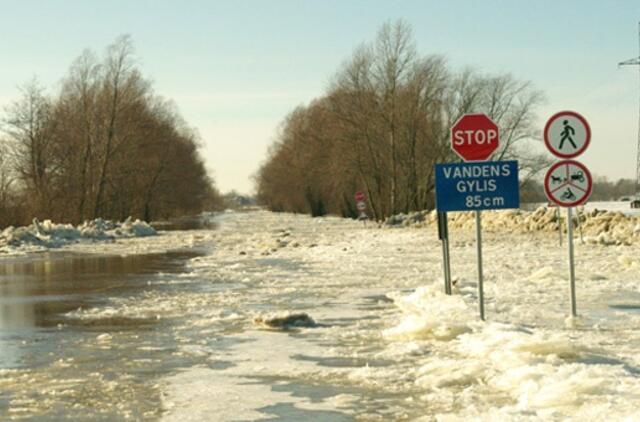 Potvynis: Rusnės blokada artinasi prie pabaigos