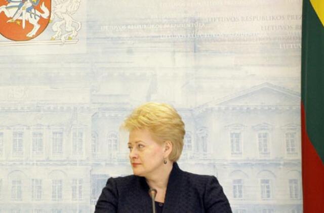 Dalia Grybauskaitė: krizė jau praeityje