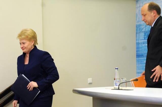 Premjeras nemato įtampos tarp jo ir Prezidentės