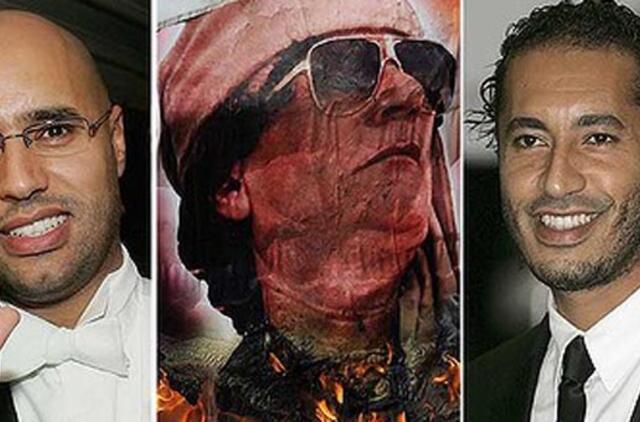 Libijos diktatoriaus sūnūs rengia tėvo nušalinimo nuo valdžios planą