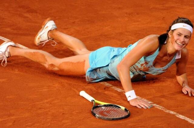 Vokietijos tenisininkė finale įveikė pirmąją pasaulio raketę