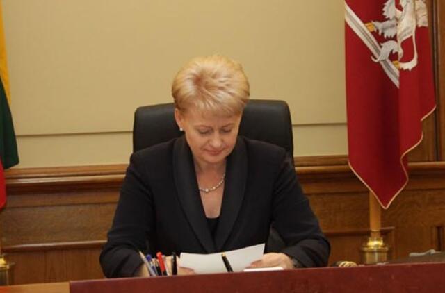 Dalia Grybauskaitė: suskystintų dujų terminalo statybų tempai per lėti