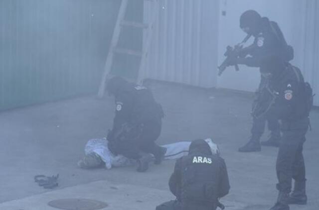 Klaipėdos uoste vyko kova su tariamais teroristais