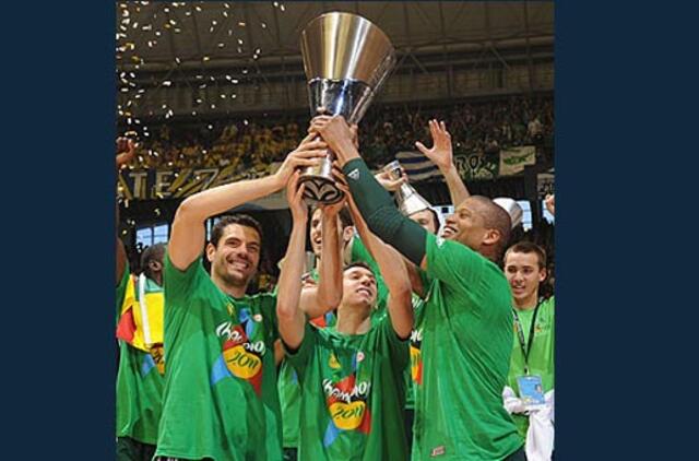 "Panathinaikos" krepšininkai šeštąjį kartą tapo Eurolygos čempionais