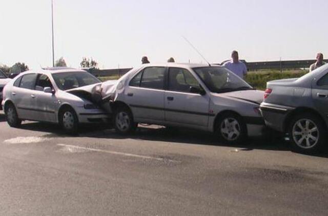 Avarija: išvažiavimas iš Klaipėdos užtruko