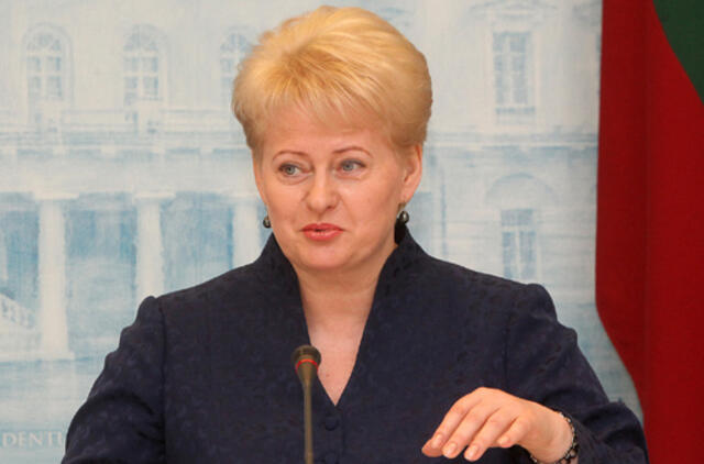 Dalia Grybauskaitė: nereikėtų puoselėti iliuzijų dėl ES paramos naujos AE statyboms