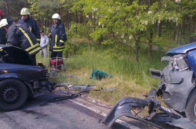 Į avariją pateko banko inkasatorių automobilis