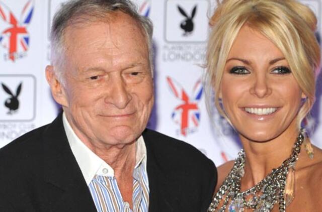 "Playboy" įkūrėjo Hju Hefnerio ir jo sužadėtinės vestuvės neįvyks