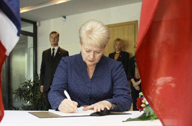 Dalia Grybauskaitė pasmerkė terorą Norvegijoje