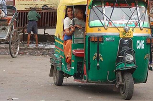 Indijos rikšose diegiama GPS sistema