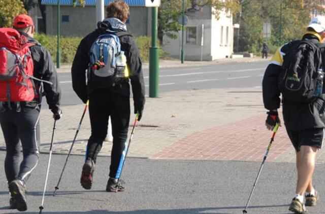 Miestiečiai kviečiami šiaurietiškai pasivaikščioti