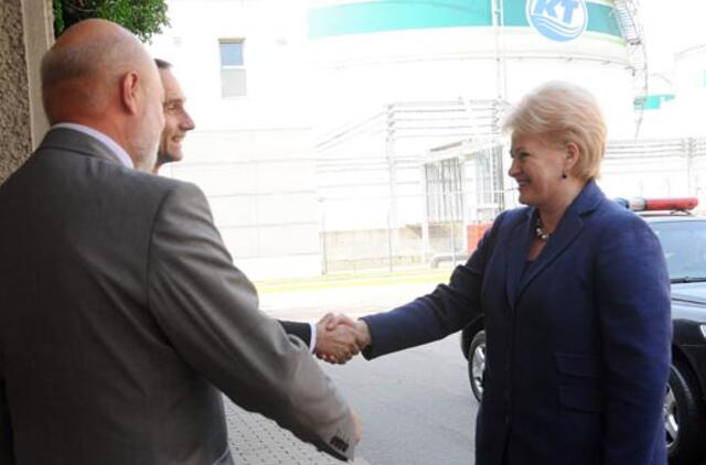 Prezidentė: "Klaipėdiečių parama dujų terminalui - labai svarbi"