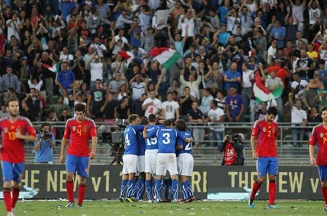Čempionai pralaimėjo Italijos futbolininkams
