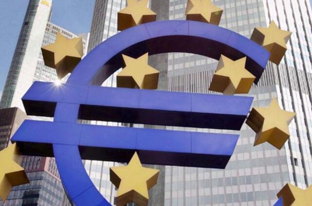 Euro zonos skolų krizė gali neleisti centriniam bankui didinti bazinės palūkanų normos