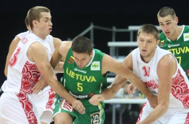 Lietuvos krepšinio rinktinė pralaimėjo Rusijos krepšininkams 80:88