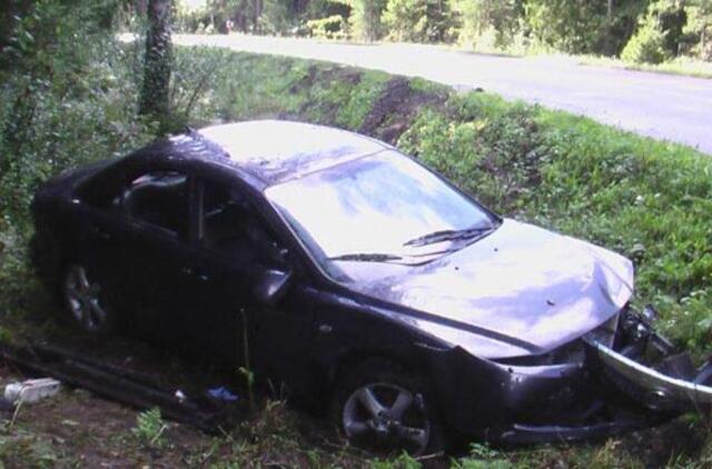 Pirmąją atostogų dieną pateko į avariją