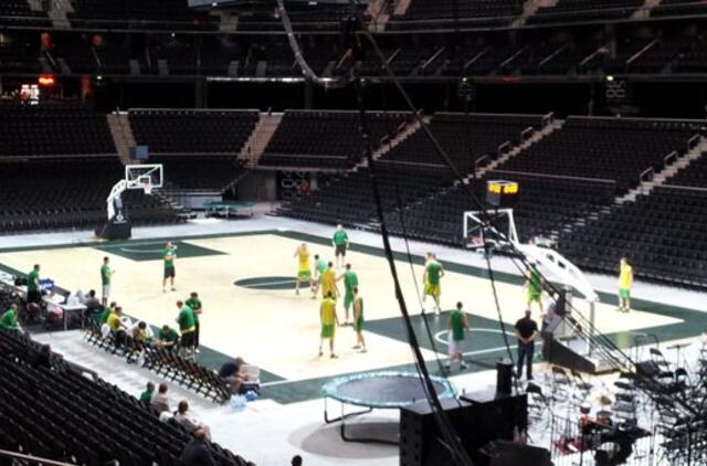 Pirmasis Šarūno Jasikevičiaus metimas buvo taiklus (video)