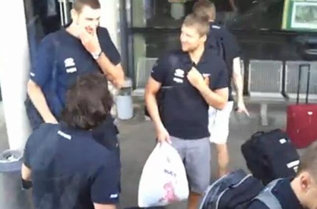 Rinktinė atvyko į Maskvą (video)