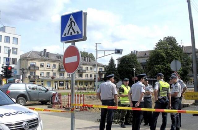 Tauragės centre rasta aviacinė bomba, evakuoti gyventojai