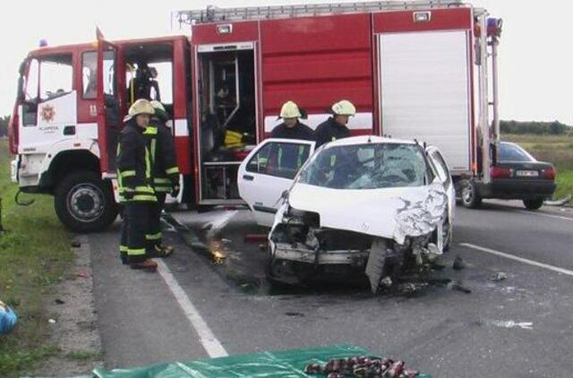 Avarijos kaltininkas rastas negyvas prie vairo