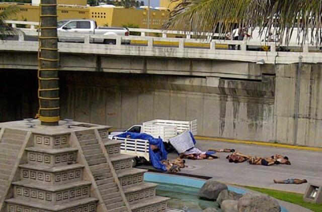 Judrioje gatvėje Meksikoje rasti 35 žmonių kūnai