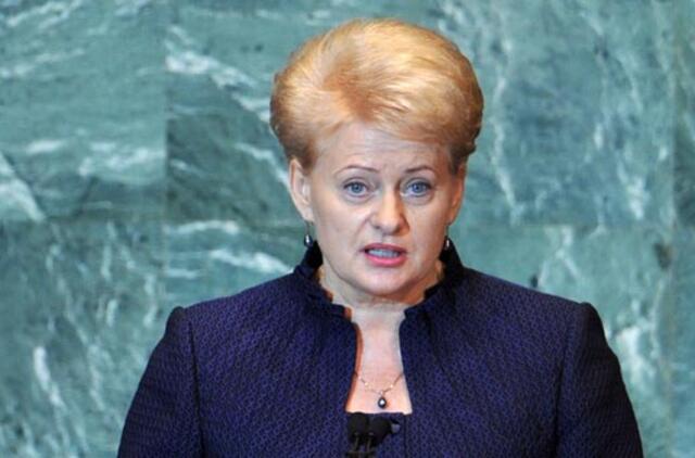 Lietuvos Prezidentė pasakė kalbą JT Generalinės Asamblėjoje Niujorke