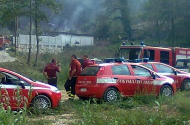 Per sprogimą fejerverkų fabrike Italijoje žuvo penki žmonės