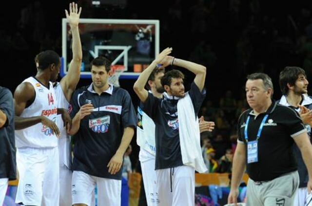 Pirmąja pusfinalio dalyve tapo Ispanijos rinktinė