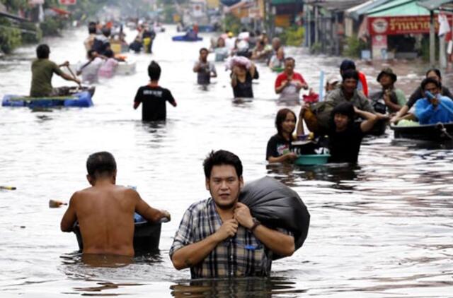 Potvynis Tailande: neįmanoma apsaugoti Bankoko