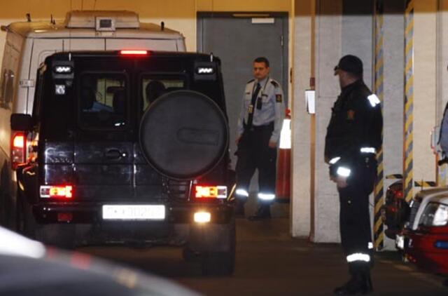 Andersas Behringas Breivikas dalyvauja viešame teismo posėdyje