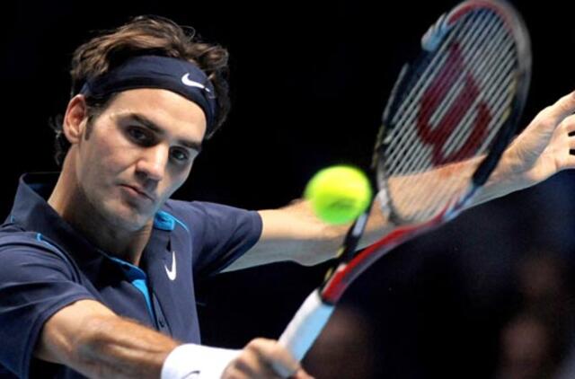 Baigiamasis ATP sezono turnyras prasidėjo Rogerio Federerio ir Rafaelio Nadalio pergalėmis