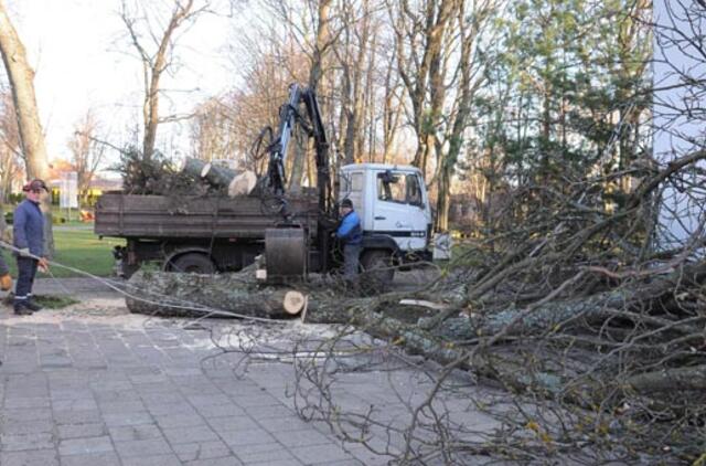 Pajūryje siautęs viesulas Palangos nenusiaubė