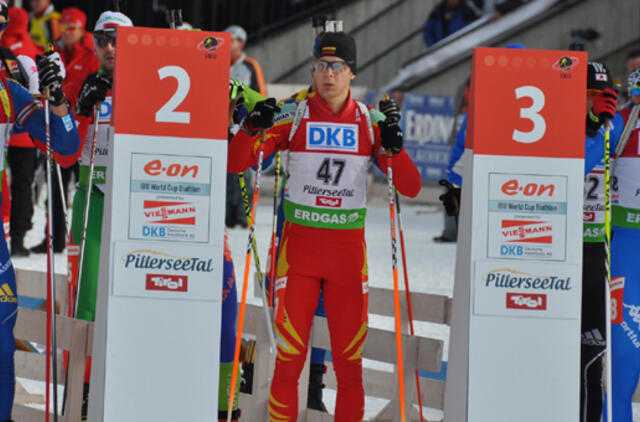 Biatlonininkas Tomas Kaukėnas pasaulio taurės varžybose - 60-as