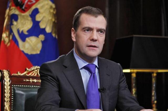 Dmitrijus Medvedevas ragina rusus aktyviai dalyvauti sekmadienį vyksiančiuose Dūmos rinkimuose