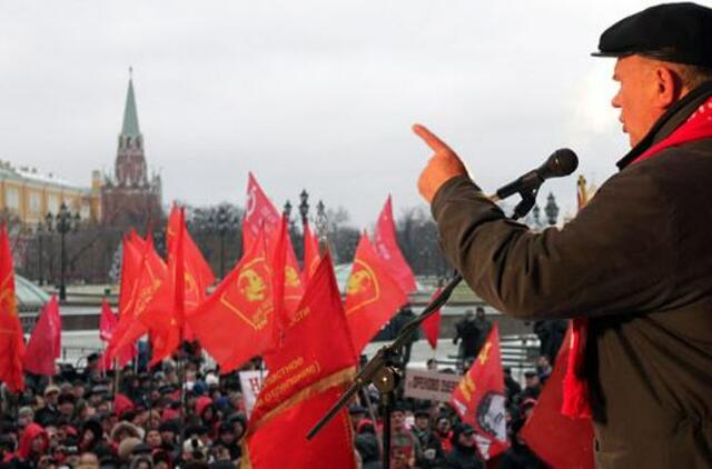 Į protestą Maskvoje susirinko per 3 tūkst. žmonių