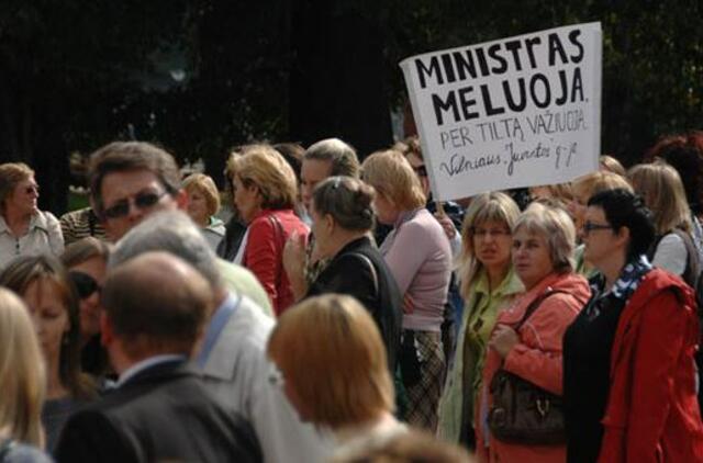 Klaipėdos pedagogai prisideda prie protesto