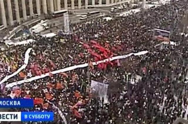 Maskvoje vėl vyko masinis protestas prieš rinkimų rezultatų klastojimą