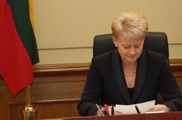 Prezidentė pasirašė 2012 m. valstybės biudžetą
