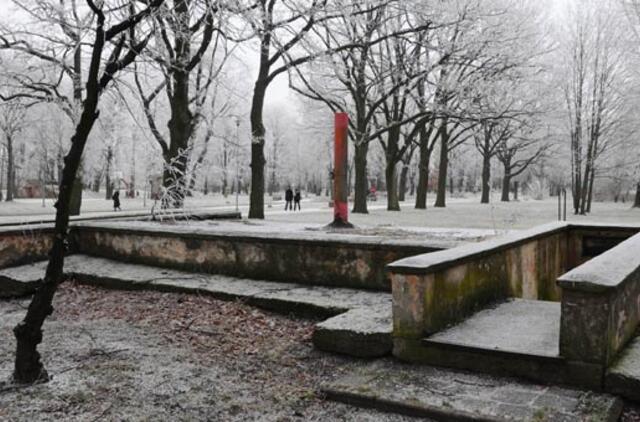 Skulptūrų parko tualete - informacijos centras