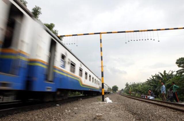 Indonezijoje su "zuikiais" traukiniuose bus kovojama drastiškomis priemonėmis