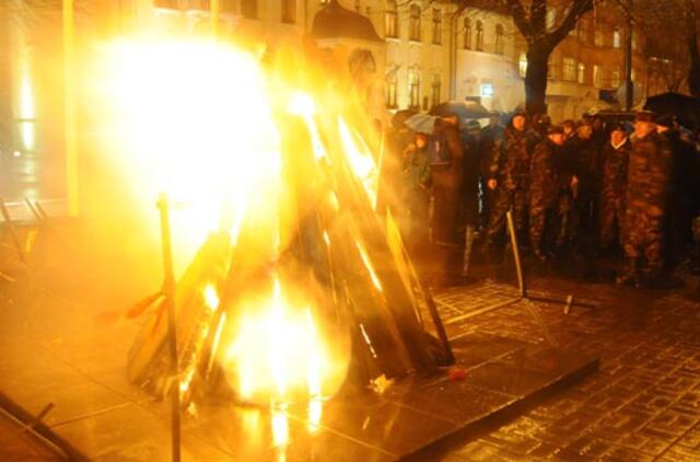 Laisvės gynėjų dienos minėjimo lietus nesustabdė