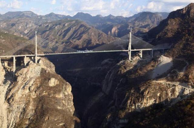 Meksikoje atidarytas aukščiausias pasaulyje tiltas