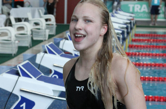 Plaukikė Rūta Meilutytė Prancūzijoje pagerino dar vieną Lietuvos rekordą