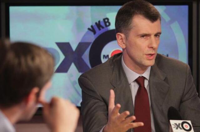 Rusijos milijardierius Michailas Prochorovas tikisi kovoti su Putinu antrajame rinkimų rate