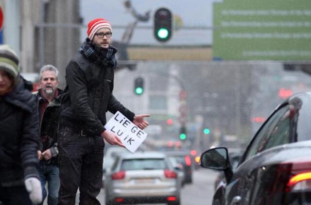 Streikas paralyžiavo gyvenimą Belgijoje