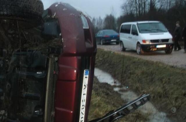 Visureigis žvyrkelyje galėjo važiuoti per greitai