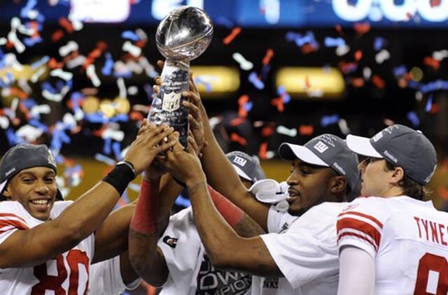 Nacionalinės amerikietiškojo futbolo lygos čempione tapo "New York Giants" komanda