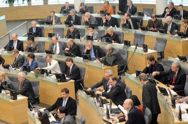 Sumažinti Seimo nėra kam