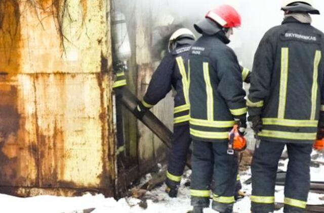 Ugniagesiai skubėjo į gaisrą Klaipėdos centre