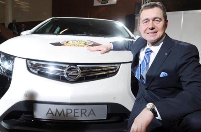 Europos metų automobiliu pripažintas elektra varomas "Opel Ampera"